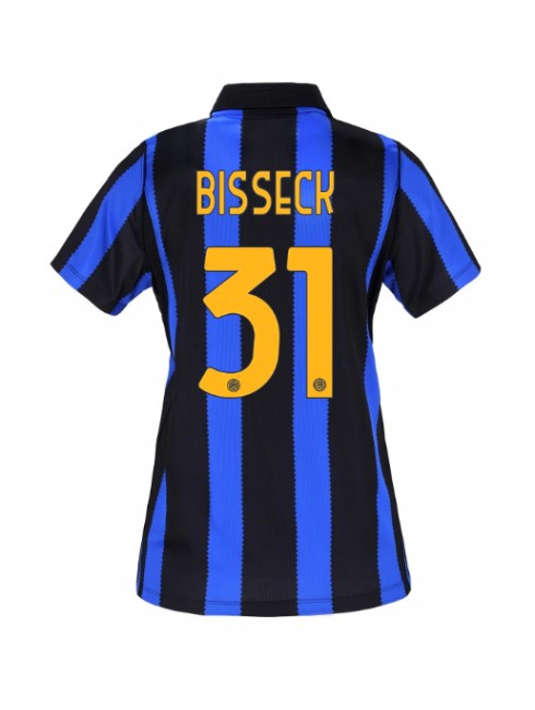 Ženski Nogometna dresi replika Inter Milan Yann Bisseck #31 Domači 2026-27 Kratek rokav Ženski Nogometna dresi replika Inter Milan Yann Bisseck #31 Domači 2026-27 Kratek rokav